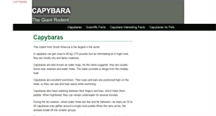 Desktop Screenshot of capybarafacts.com