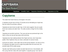 Tablet Screenshot of capybarafacts.com